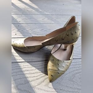 New-CK Collection Made in Italy Leather shoe Discontinued Edition sz 38m (s023)